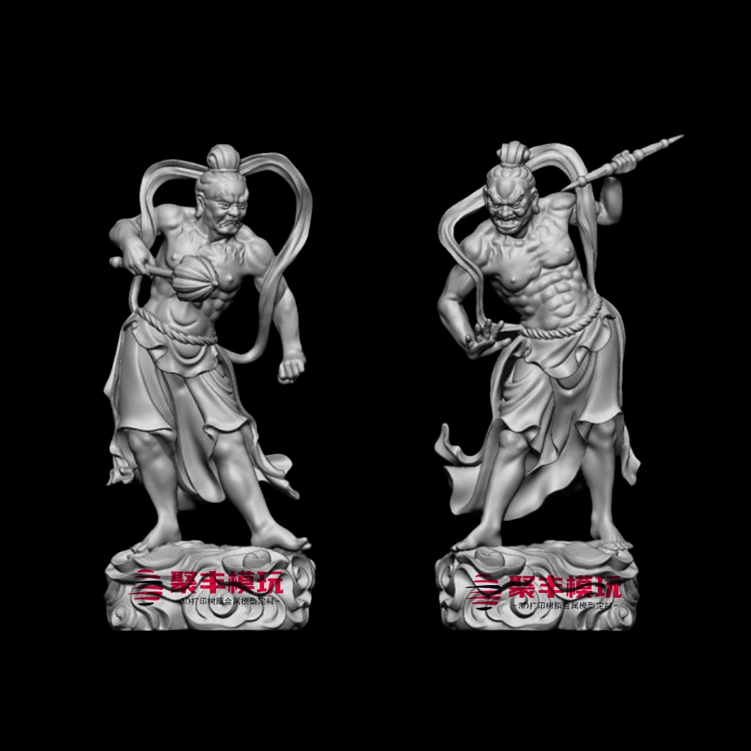 神将STL文件3D模型力士三维图纸STL数据机雕刻CNC圆雕
