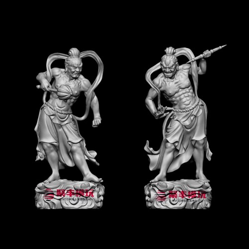 神将STL文件3D模型力士三维图纸STL数据机雕刻CNC圆雕