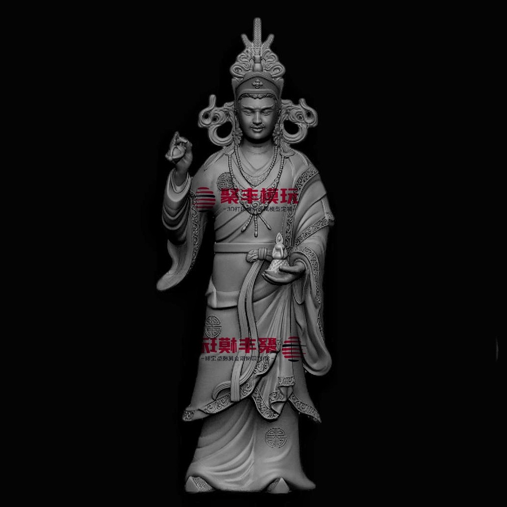 莲花生大士STL文件3D模型藏传佛三维图纸STL数据机雕刻CNC
