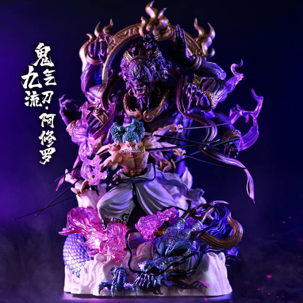 海贼王手办 九刀流阿修罗索隆手办模型摆件 生日礼物日本动漫周边