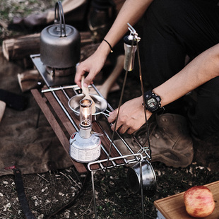 Thous Winds千风魔方小折叠桌户外多功能黑胡桃木SOTO蜘蛛炉炉架