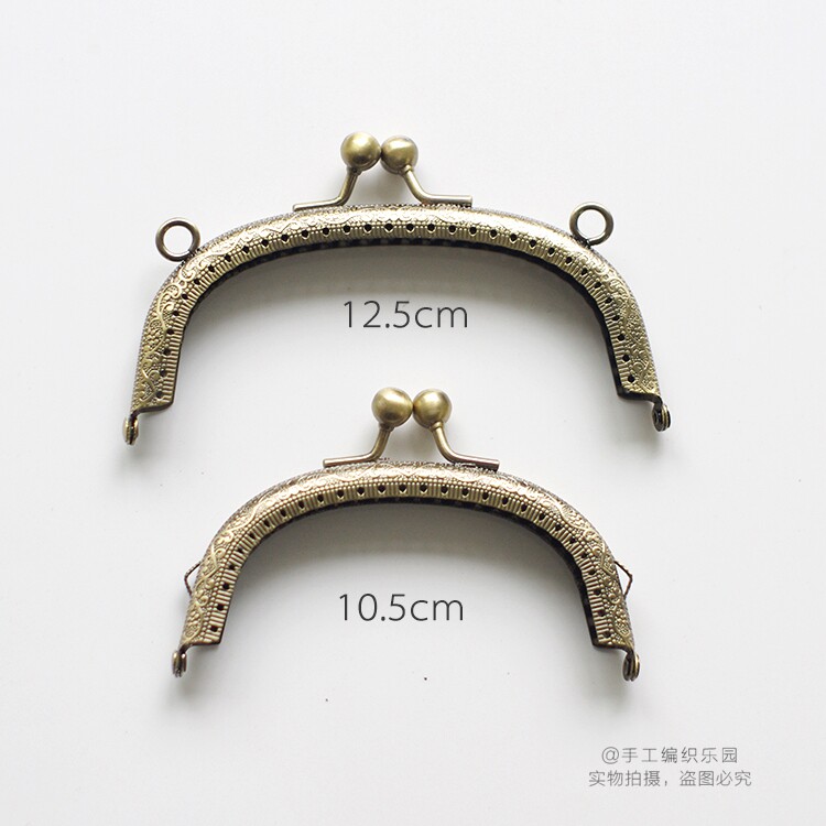 特价毛线钩针diy手作配件 有孔无断孔 口金 金鱼斜挎手拿包包