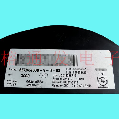 BZX584C30-V-G稳压管30V丝印*K
