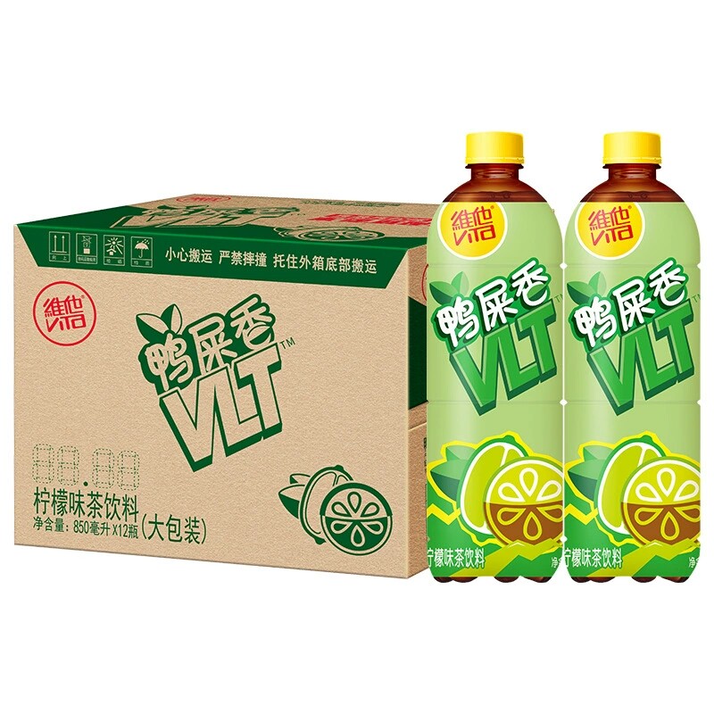Vita维他鸭屎香柠檬茶850ml*12瓶装柠檬味茶饮料