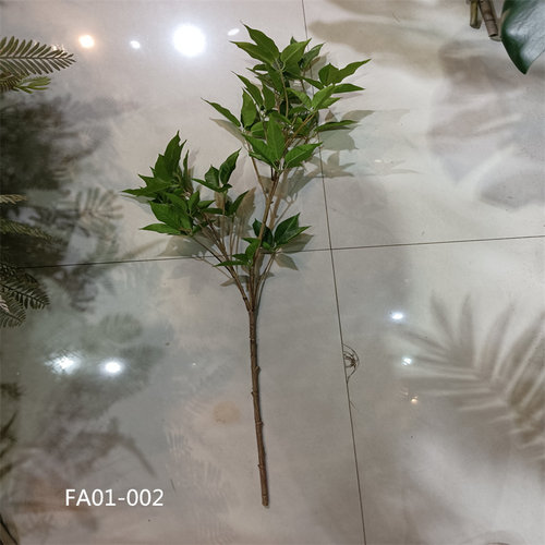 仿真绿植单支发财叶蓝花楹南天竹漆木叶树枝叶子室内客厅装饰摆件