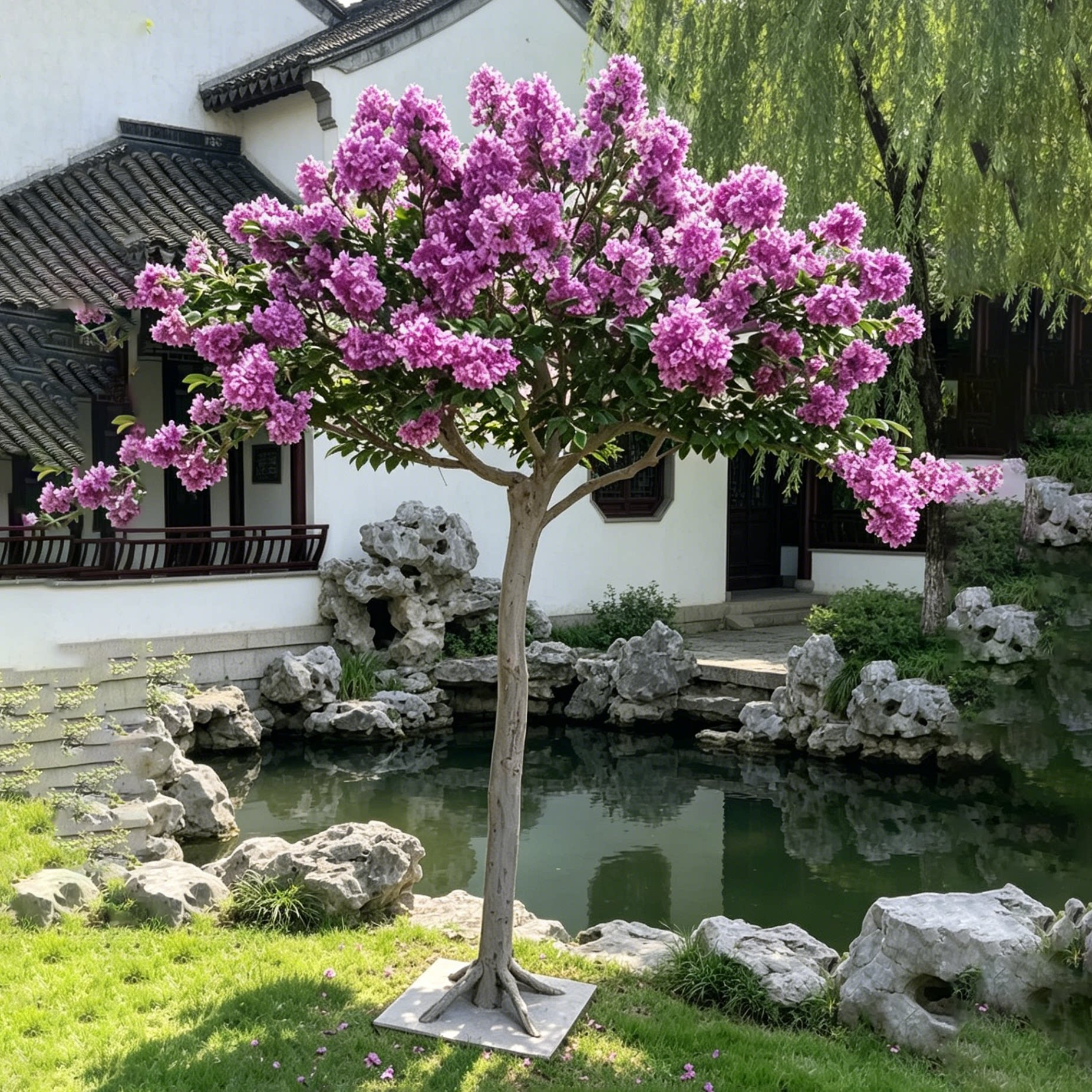 庆缘景观仿真紫薇花树室内外造景