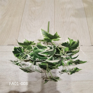 仿真白边叶常春叶地瓜叶圣诞叶枇杷叶商场植物墙专用植物装饰叶子