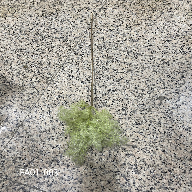 仿真黄栌珊瑚草雪杉松树枝野燕麦单支绿植园林造景摆件家居装饰