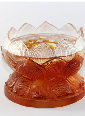 六合春琉璃供佛灯家居客厅摆件