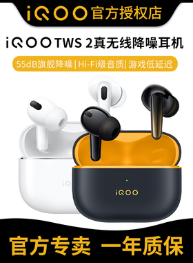 vivo iQOO TWS 2真无线蓝牙耳机主动降噪低延迟长续航iqootws2