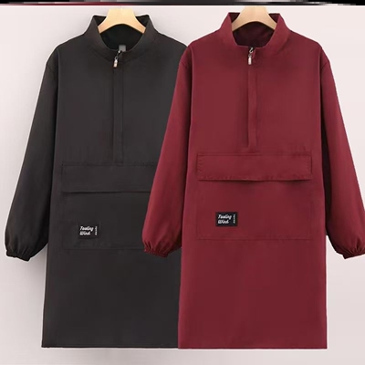 厨房餐饮长袖防水防油围裙