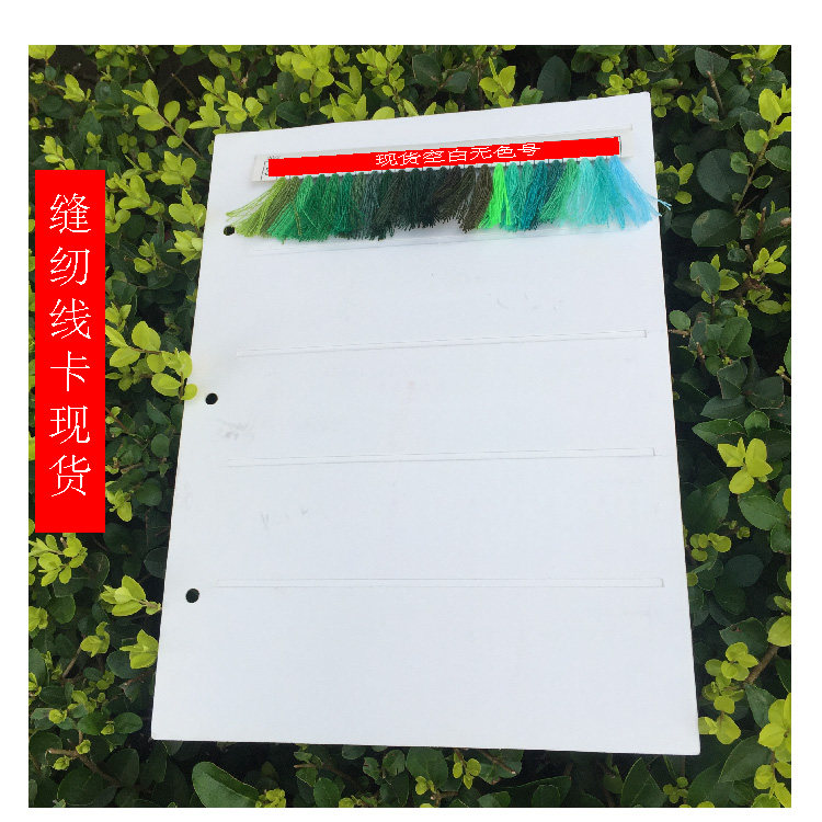 25孔缝纫线色卡本 1250色2500色线卡样本 线活页本