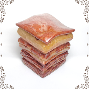 天然五花肉摆件猪肉石头桌面装饰品奇石观赏石礼物客厅玄关开业礼