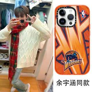 CASETi余宇涵同款NBA勇士复古球衣14Pro适用iPhone13ProMax苹果12Pro明星创意艺术潮牌11防摔保护套15手机壳