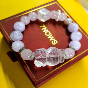 遇见你的幸运 | 好久不见薰衣草搭配温柔粉晶和白晶拉布布