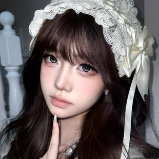 甜美优雅白色洛丽塔蕾丝头饰发饰可爱女仆生成色lolita发带女配饰