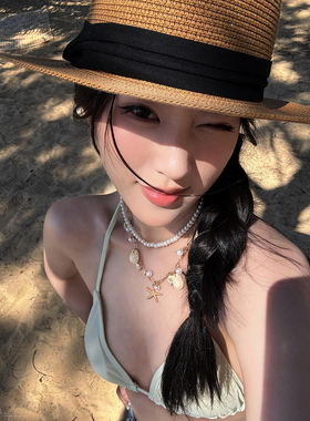 度假风海边海星贝壳项链女款海岛三亚穿搭锁骨链2026新款颈链配饰