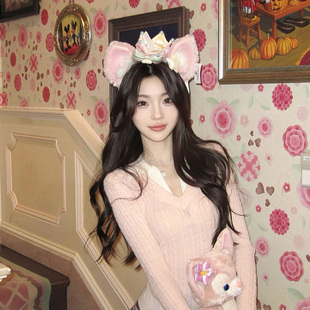 迪士尼玲娜贝尔达菲发箍女可爱生日拍照头饰发饰洗脸头箍发卡道具