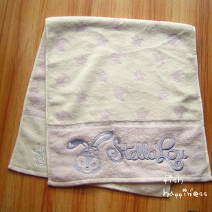 星黛露纯棉兔子刺绣毛巾 洗脸巾 小可爱面巾