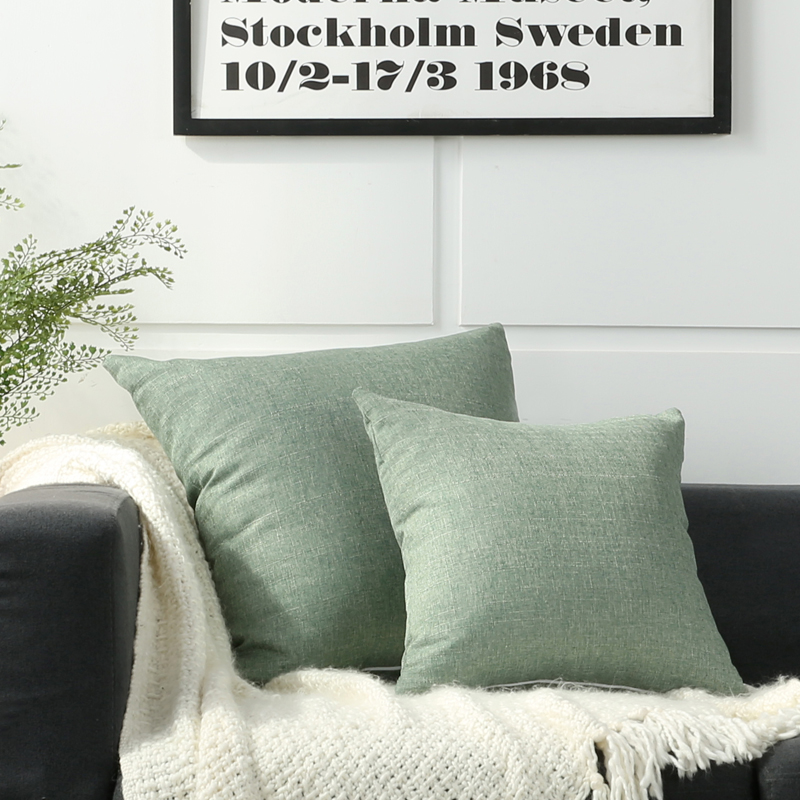 加厚亚麻靠垫套汽车布艺大抱枕