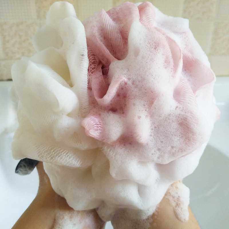 大号超柔软沐浴球搓澡可爱浴球洗澡球不散浴花搓背少女澡花浴球花