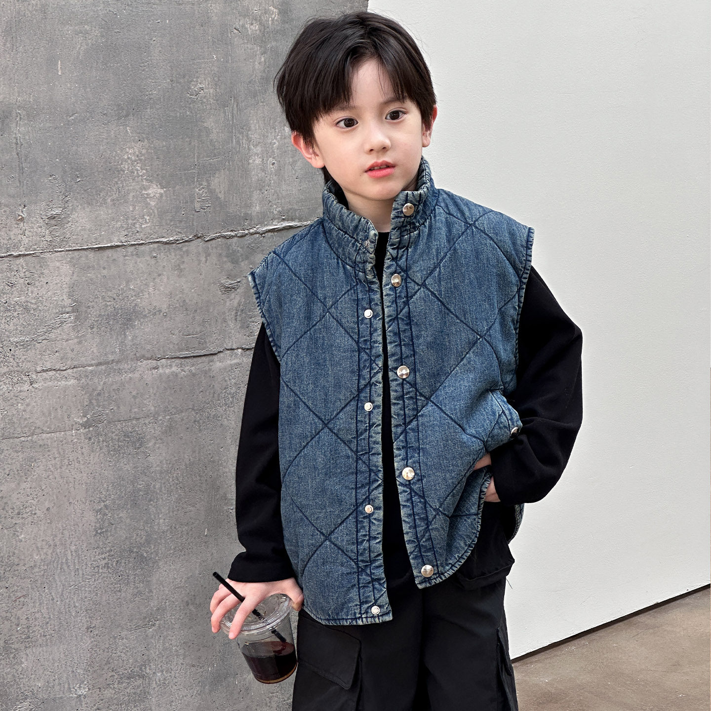 男童牛仔马甲儿童夹棉加厚外套冬款2025新款秋冬季背心中大童马夹,童装/婴儿装/亲子装,羽绒马甲,淘宝优惠券,粉丝福利购,淘宝优惠卷