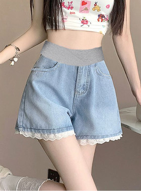 低腰托腹孕妇裤夏天穿不悟肚子