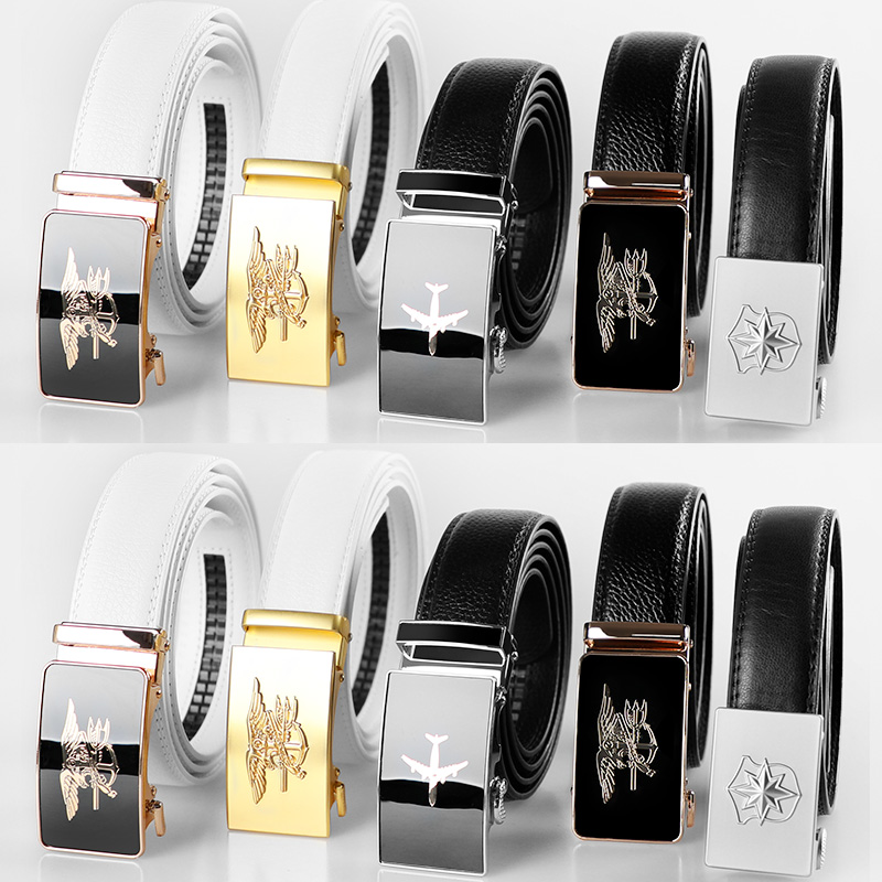 飞行员韩版简约自动扣潮人皮带