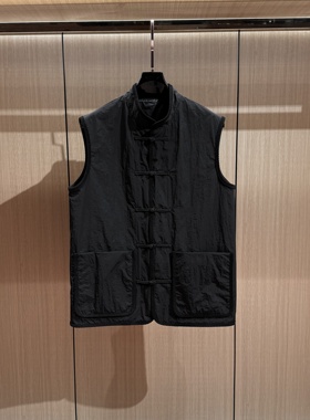 「H9872」”中国风坎肩马甲’ 新中式复古盘扣男款无袖春秋唐装