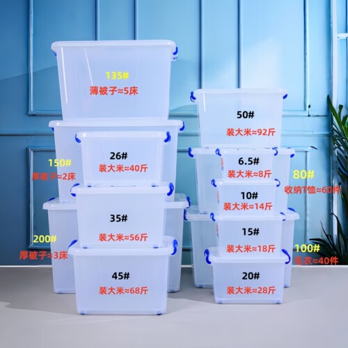 带盖大号收纳盒食品级储物箱