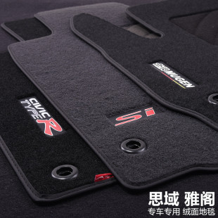 雅阁思域78910十代CL7专用脚垫11右舵civicFD2FK8FC1原车卡扣无味