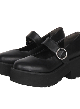 2025新品Lolita鞋圆头浅口单带单鞋C194