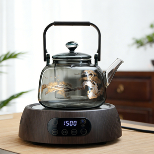 玻璃蒸煮茶壶2026新款烧水壶提梁壶围炉煮茶器电陶炉专用茶具套装