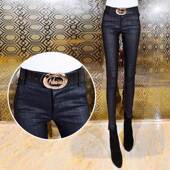 显瘦铅笔长裤 高腰弹力紧身小脚裤 子 女外穿加绒2026秋冬新款 打底裤