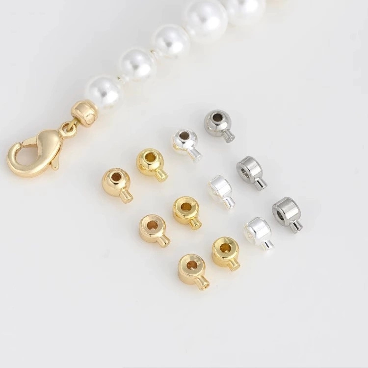 【高保色】穿珍珠钢丝线固定卡扣