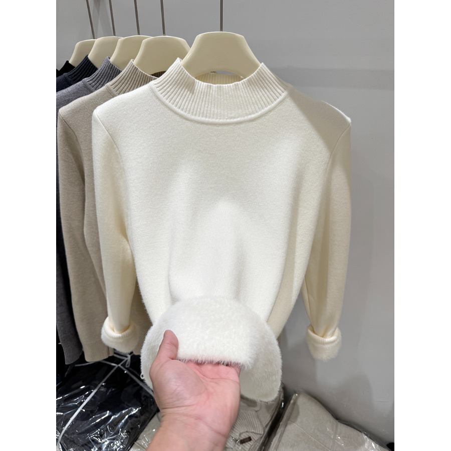 【赠运费险】保暖一体绒针织衫