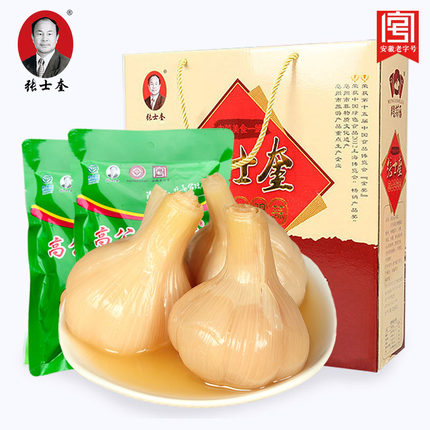 张士奎糖醋蒜头腌蒜瓣 泡菜涡阳特产坛闷蒜大蒜礼盒装1500g