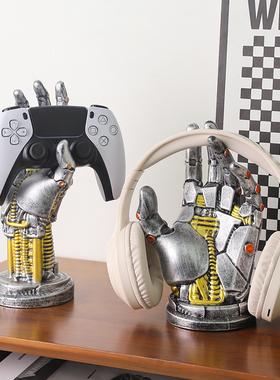 赛博朋克机械手摆件游戏手柄支架