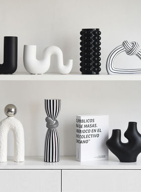 现代极简家居抽象艺术酒柜摆件