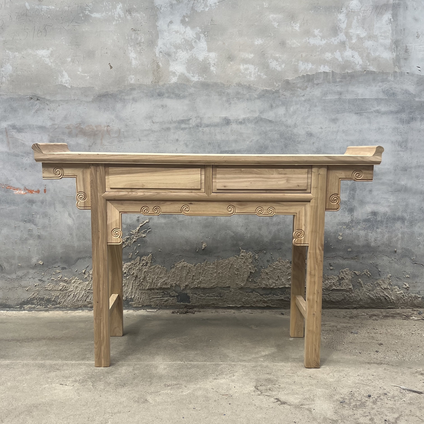 新中式实木供桌北方榆木佛台香案