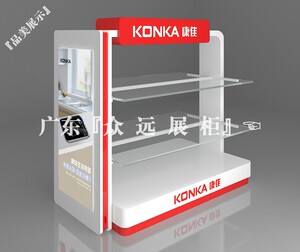 展架展柜小家电双面单面展示柜展示架展台烤漆中岛柜演示台演示柜