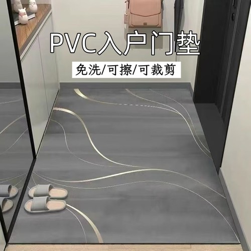 入户门地垫耐脏免洗可擦pvc门垫2025新款可裁剪地毯门口进门脚垫