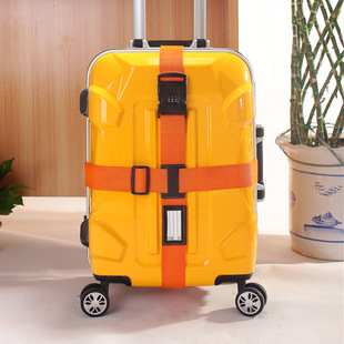 带常旅游行李 出国捆绑行李牌拉杆箱旅行带捆箱十字密码 锁打包带