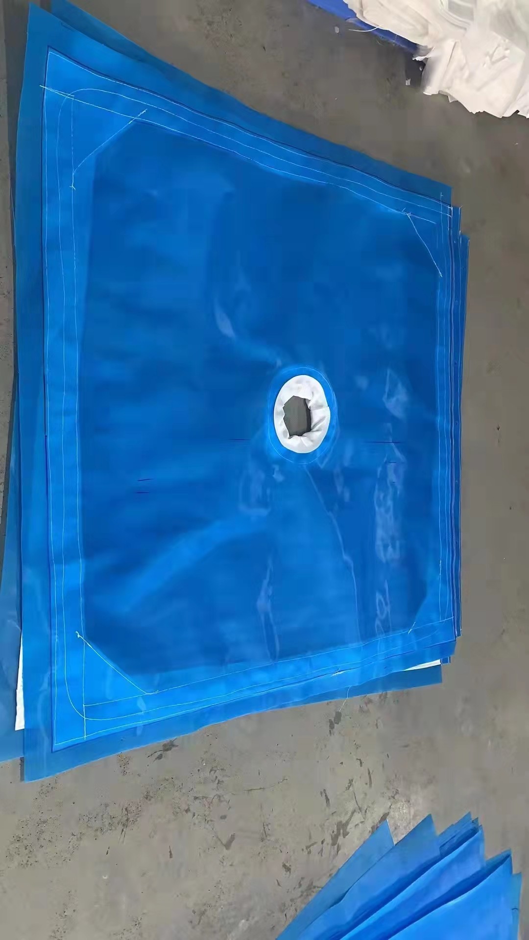 蓝单丝白单丝滤布洗沙布污泥污水过滤布单复丝滤布