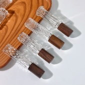 喷瓶高端香水分装 10ml香水分装 瓶玻璃喷雾瓶按压便携式 器木盖空瓶