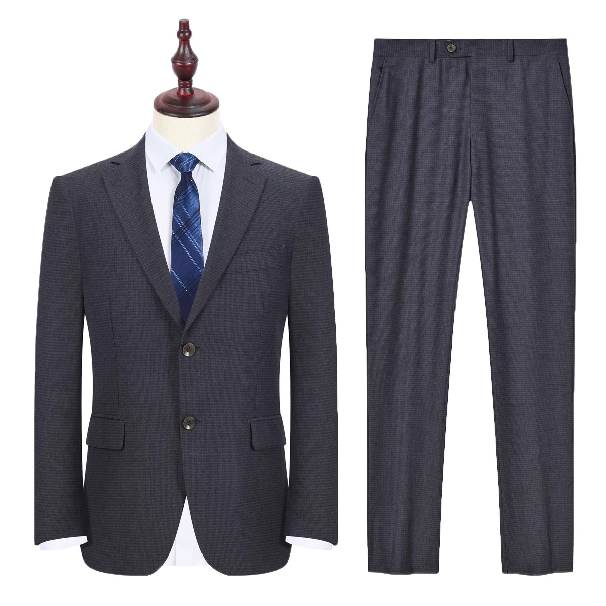 KFMCBA1030套西 意大利进口面料1881 专柜价8300春秋二扣羊毛套装