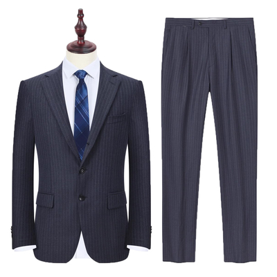 KFMCB21091 进口面料 杰N亚 专柜价9800 男士春秋假三粒西服中开