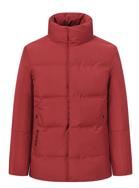 86368S 意大利箭家短款羽绒服红色男保暖冬季新款羽绒短外套