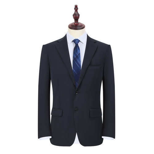 8220单西  意大利进口面料1881 羊毛100% 男士假三粒黑色西服双开