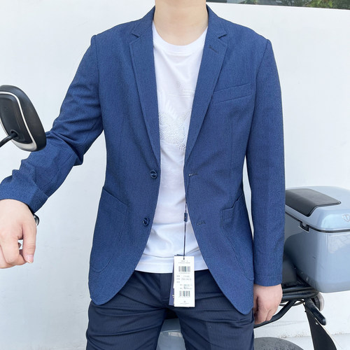 890363 吊牌价2380元 2025年夏季薄款西服二粒扣休闲西装好打理
